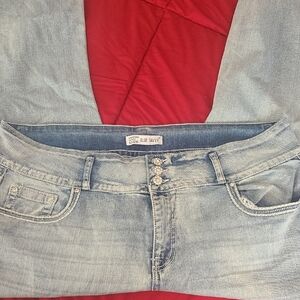 Light Blue Women's Embelished Bootcut Jeans